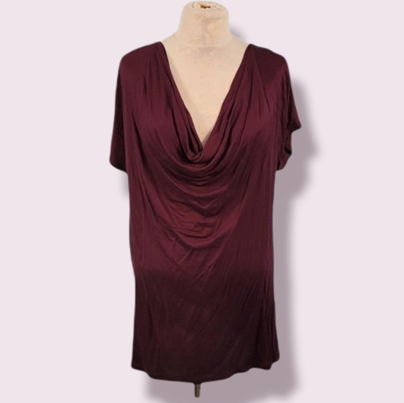 Boss by Hugo Boss Plum Scoop Neck Fall/Winter Top Large - Picture 6 of 14
